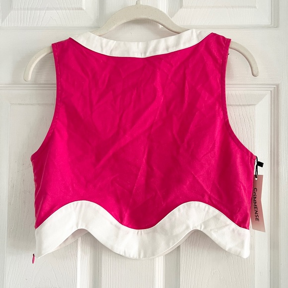 Commense Color Block Trim Cotton & Linen Skirt Set - Picture 8 of 12